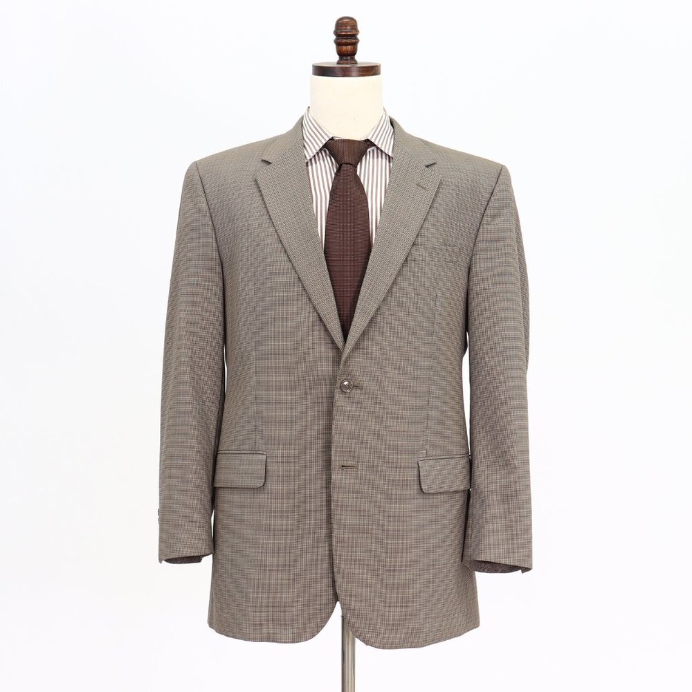 Jos. A. Bank 44L Brown HT 2-Button Sport Coat Blazer Jacket O823